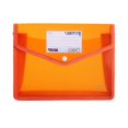 thumbnail image 2 of Ecohintz Plastic Folders A5 Expanding File Folder - Snap-Closure Document Organizer with Pockets | Transparent School/Office Pouch, Plastic Folders with Snap Closure, Orange, 2 of 9
