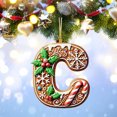 thumbnail image 1 of Rwnbm 26 Letters Christmas Tree Decoration Pendant Christmas Tree Ornaments Personalized DIY Christmas Ornaments Christmas Decoration Xmas Tree Hanging Decor Feature, 1 of 4