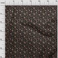 thumbnail image 3 of oneOone Rayonne Tissu Noir Jacobée Robe Florale Tissu Tissu Imprimé par la Cour 56 Pouces de Large, 3 of 5
