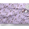 thumbnail image 2 of Soimoi Moss Georgette Fabric Floral Love Text Print Fabric by Yard 42 Inch Wide, 2 of 5