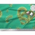 thumbnail image 3 of Soimoi Green Poly Georgette Fabric Pine Leaves Print Fabric by Yard 52 Inch Wide, 3 of 3