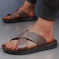 thumbnail image 2 of WRKEKC Sandals for Men Open Toe Soft Sole Breathable Beach Casual Slippers Spring Summer Flip Flops for Men, 2 of 5