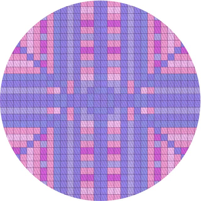 Ahgly Tapis d'Intérieur Lavable en Machine Carré Transitionnel Lilas Violet Vif, 3 Pieds Carré