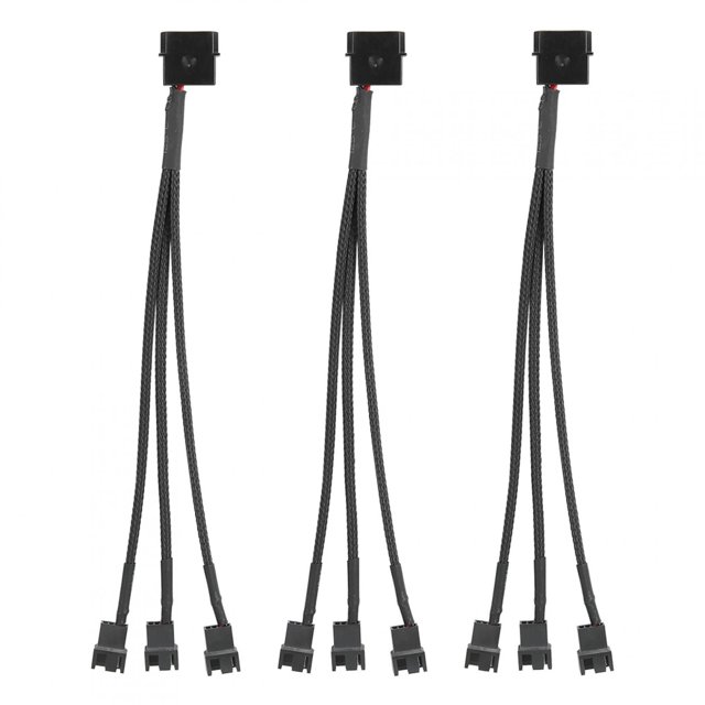 3-Port 3pcs Cooler 4pin Cable Wire, Cooler Cable, For Different Demands, The Motherboard Fan,