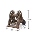 thumbnail image 4 of Liberty Garden 514 Two Wheel Hose Cart - Bronze, 4 of 8