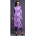 thumbnail image 4 of Bimba Kurta Longue Droite pour Femmes Coupe Régulière Tunique Kurti Décontractée Grande, 4 of 6