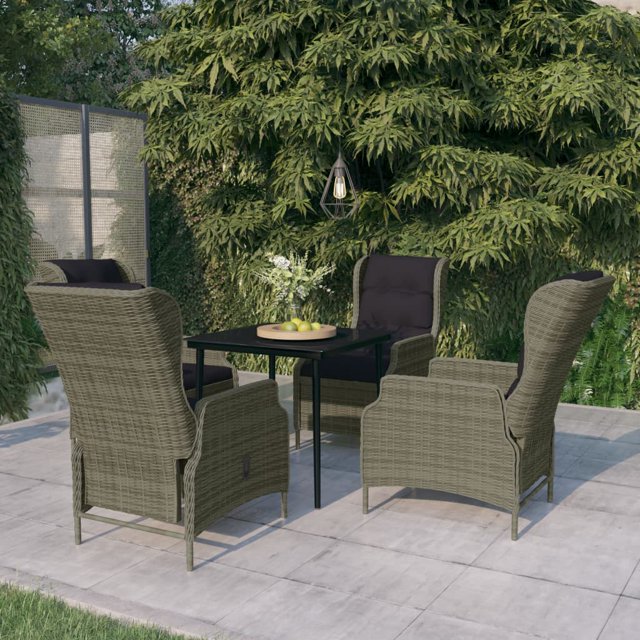 vidaXL Ensemble de Salle à Manger de Jardin 5 Pcs Brun