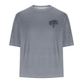 thumbnail image 4 of T-Shirt à Manches Courtes à Col Rond pour Hommes, Tissu en Polyester, Imprimé Dégradé, Style Sport Décontracté, Noir, Taille g, 4 of 4