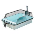 thumbnail image 1 of GROWTH TANK Cat Toilet Open Top Cat Litter Container Pets Accessories PP Cat Litter Tray Blue, 1 of 9