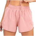 thumbnail image 1 of Yuyuzo Womens Workout Shorts High Waisted Athletic Running Active Sweat Shorts with Zipper Pockets, 1 of 3
