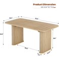thumbnail image 2 of Refurbished Outop 62 Inch Large Kitchen Dining Table with Grille Design, 2 of 3