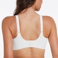 thumbnail image 3 of VEKDONE Fashion Women Large Size Solid Color Wave Lace Wireless Soft Support Together Daily Bra White XL, 3 of 3