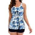 thumbnail image 2 of Maillots de Bain Deux Pièces pour Femmes, Contrôle du Ventre, Tankini, Tenue de Plage, Robe de Bain, 2 of 4