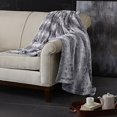 thumbnail image 2 of Zuri Oversized Faux Fur Throw Grey 60x70", 2 of 4
