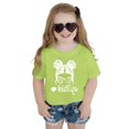 thumbnail image 4 of Chemises pour Bébé Fille Grandes Tailles Enfants Filles Imprimé Graphique Mignon Col Rond Manches Courtes T-Shirt Décontracté d'Été, 4 of 4