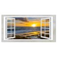 thumbnail image 2 of Design Art - Open Window to Bright Yellow Sunset, 2 of 4