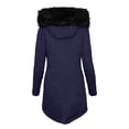 thumbnail image 1 of WEIYLL Fleece Jacket Women Fashion Solid Color Plus Velvet Thick Slim Navy Cold Weather Tops Size M, 1 of 4