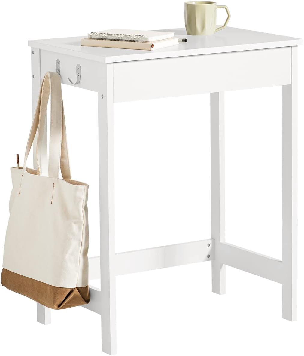 Small Desk MDF Computer Desk  Vanity Desk  Office Desk  Adjustable Desk  Study Table  Bureau  Gaming Desk  Bureau de Travail for Home Office  Dorm  Kids