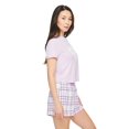 thumbnail image 4 of No Boundaries Women's Sleep Short 2-Piece Set, 4 of 6