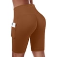 thumbnail image 4 of Timegard Plus Size Shorts for Women Running Ruched Comfy Shorts Casual Workout Shorts Elastic Waist, 4 of 6
