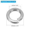 thumbnail image 2 of Unique Bargains Rondelle à Loquet Séparé M12, Lot de 25 Joint de Rondelle à Loquet à Ressort en Acier Inoxydable 304 de 12 mm ID 18,8 mm OD, Ton Argent, 2 of 5