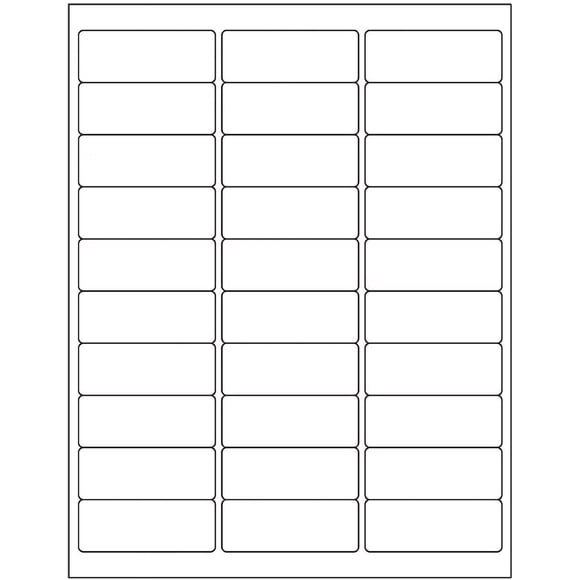 30-Up Labels 3000 Stickers 100 Sheets 2.625 X 1 Fba Address Labels White Mailing Labels For Laser And Injet Printers
