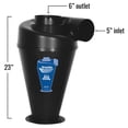 thumbnail image 3 of Oneida Air Systems Super Dust Deputy 4/5 Deluxe Cyclone Kit, Black, 3 of 10