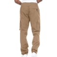 thumbnail image 3 of jsaierl Cargo Pants for Men Casual Outdoor Tactical Pants Drawstring Lightweight Solid Hiking Work Pants with Multi Pockets, 3 of 7