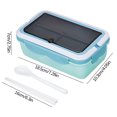 thumbnail image 3 of Suncoda Portable Lunchbox, Divided Lunch Box, Microwave Heated Plastic Lunch Box, Microwave Oven Student Meal Box Office Worker Portable Tableware Meal Box, 3 of 3