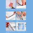 thumbnail image 2 of DIY Self-Adhesive Polyester Mosquito Window Screen with 5.6m Hook & Loop Fasteners - 1.5x2m Black Mesh, Easy Installation & Disassembly, Ideal for Bedroom, Kitchen, Balcony, Pet Areas - Full, 2 of 6
