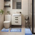 thumbnail image 2 of KAMA BRIDAL Microfiber Bathroom Rugs Set 3 Pieces Striped Bath Mats for Bathroom Floor Non-Slip Bath Rugs Fast Water Absorbent Shower Mat Ultra Soft Anti-Slip Backing Machine Washable, 2 of 8