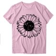thumbnail image 2 of Meichang T-Shirt pour Femmes Joyeuse Saint-Valentin T-Shirts Amusants Graphiques Manches Courtes Col Rond Coupe Ample Tops de Vacances 2025 Soldes, 2 of 3