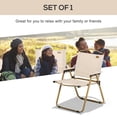 thumbnail image 4 of Outsunny Chaise de Camping Pliante, Fauteuil Portatif, Kaki, 4 of 10