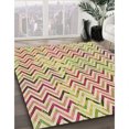 thumbnail image 3 of Ahgly Tapis Rectangulaire Lavable en Machine Intérieur Transitionnel Marron Or, 2 Pieds x 5 Pieds, 3 of 7