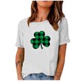 thumbnail image 1 of QIPOPIQ T-Shirts à Manches Courtes pour Femmes à Col Rond St. Patrick's Day T-Shirts Shamrock T-Shirt Vert Hauts St Patricks Day T-Shirts T-Shirt Ample T-Shirts de Vacances T-Shirts Graphiques Aubaines, 1 of 4