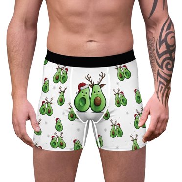 FAROOT Men? s Underpants Cartoon Patterns Print Middle Waist Boxer Briefs