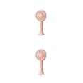 thumbnail image 2 of Decodeary Portable Fan Handheld Mini Desktop 3 Speed Cooler Office Dorm Travel Pink 2Set, 2 of 6