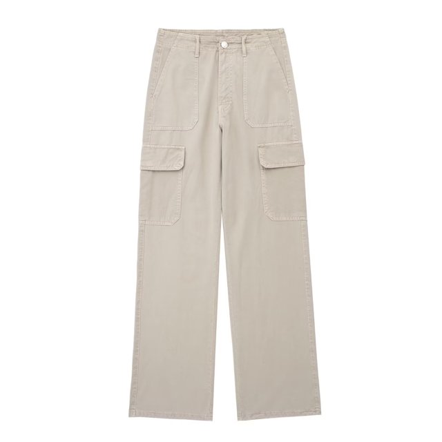 Timegard Pants for Women Straight Leg Solid Color Cargo Pants Lounge Pants with Pockets Fall Outdoor