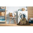 thumbnail image 2 of Ahgly Company Tapis d'Intérieur Lavable en Machine Carré Transitionnel Brun Cannelle, 4 Pieds Carré, 2 of 7