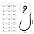 thumbnail image 4 of 500/100 Pcs fishhook set High Carbon Steel Fishing Hooks Set Fly Fishing Hook Set, 4 of 9