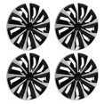 thumbnail image 1 of Hubcap Wheel Cover, Black And Silver Hubcap 16in Exterior Decor Stylish  For A4, 1 of 8