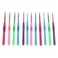 thumbnail image 2 of Metal Crochet Hook, Soft Hand Crochet Hooks Light Weight Small Volume  For Outdoor For Art Studio For Family, 2 of 8