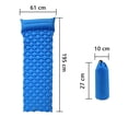 thumbnail image 3 of Sleeping Pad - Ultralight Inflatable Sleeping Mat, Ultimate for Camping, Backpacking, Hiking - Airpad, Inflating Bag, Carry Bag, Repair Kit - Compact & Lightweight Air Mattress, 3 of 6