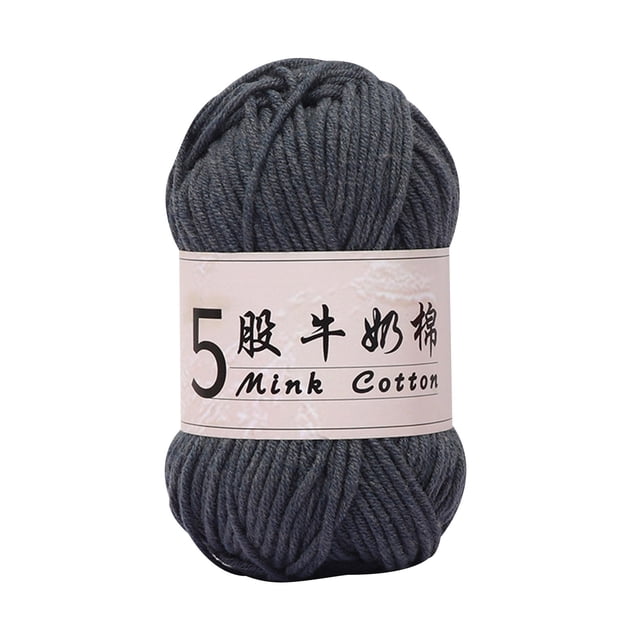 fheaev 5 Strands Milk Cotton Doll Crochet Diy Knitting Thread Baby Sweater Wool Ball