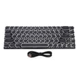 thumbnail image 2 of Clavier de jeu RVB TW1870 Wired, clavier mécanique de rétroéclairage LED 68 touches, disposition compacte 60%, puissance USB C, modes multi-RGB, 2 of 7