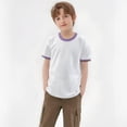 thumbnail image 2 of WEIYLL T-Shirts pour Garçons Patchwork Coloré Manches Courtes Col Rond Vêtements pour Enfants de 2-3 Ans, 2 of 9