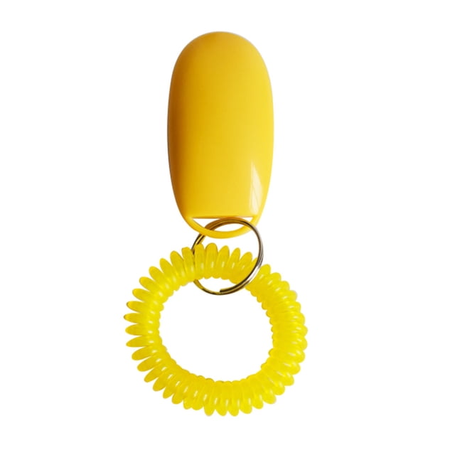 Agiferg Portable Dog Button Clicker Sound Trainer Pet Training Tool Wrist Band Accessory