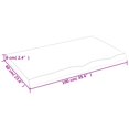 thumbnail image 4 of vidaXL Bathroom Countertop Light Brown 100x60x(2-6)cm Treated Solid Wood, 4 of 5