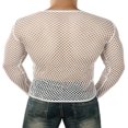 thumbnail image 3 of Men‘s Vest Undershirt Mesh Breathable Hollow Tank Tops Openwork See Through Shirt, 3 of 4