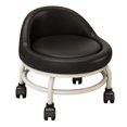 thumbnail image 1 of Abbracc Low Rolling Seat Pulley Stool Pedicure Stool Roller Seat Short Stool for Library black, 1 of 9